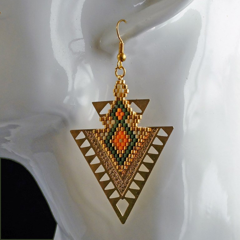 Boucles d'oreille triangle