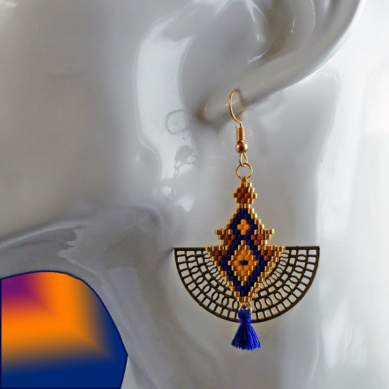 boucles d'oreilles demi lune