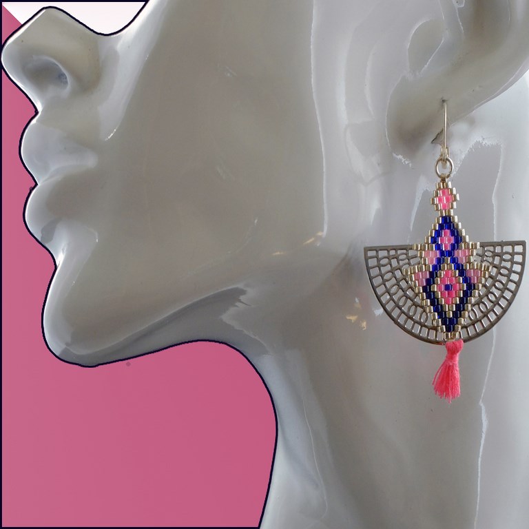 boucles d'oreilles demi lune