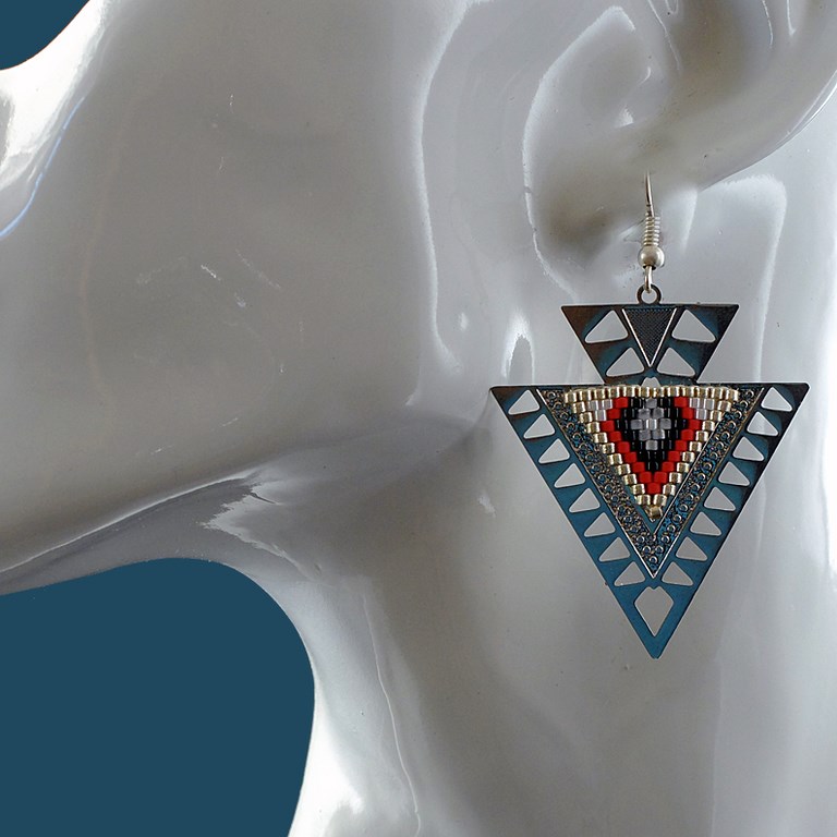 Boucles d'oreille triangle