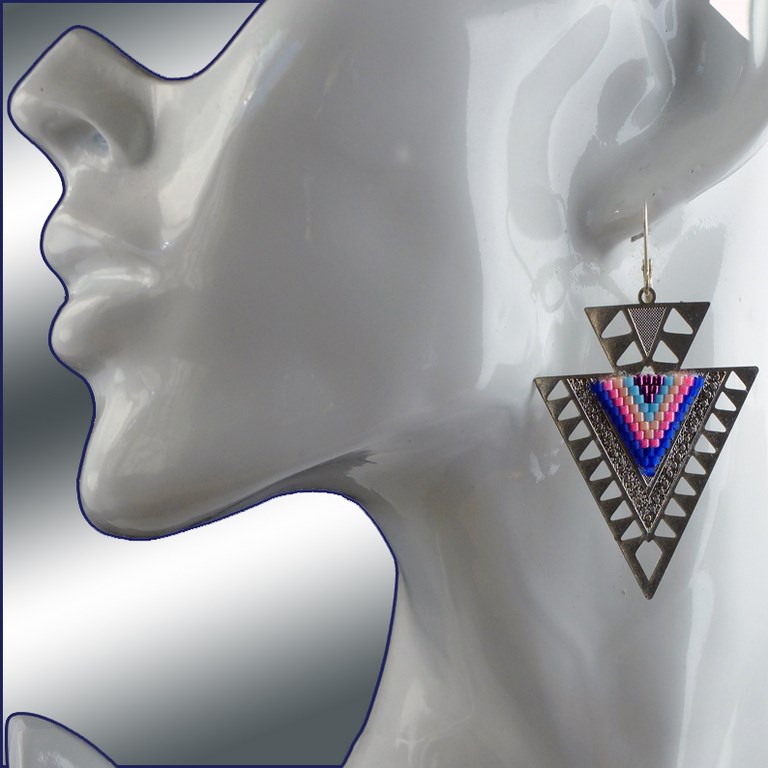 Boucles d'oreille triangle