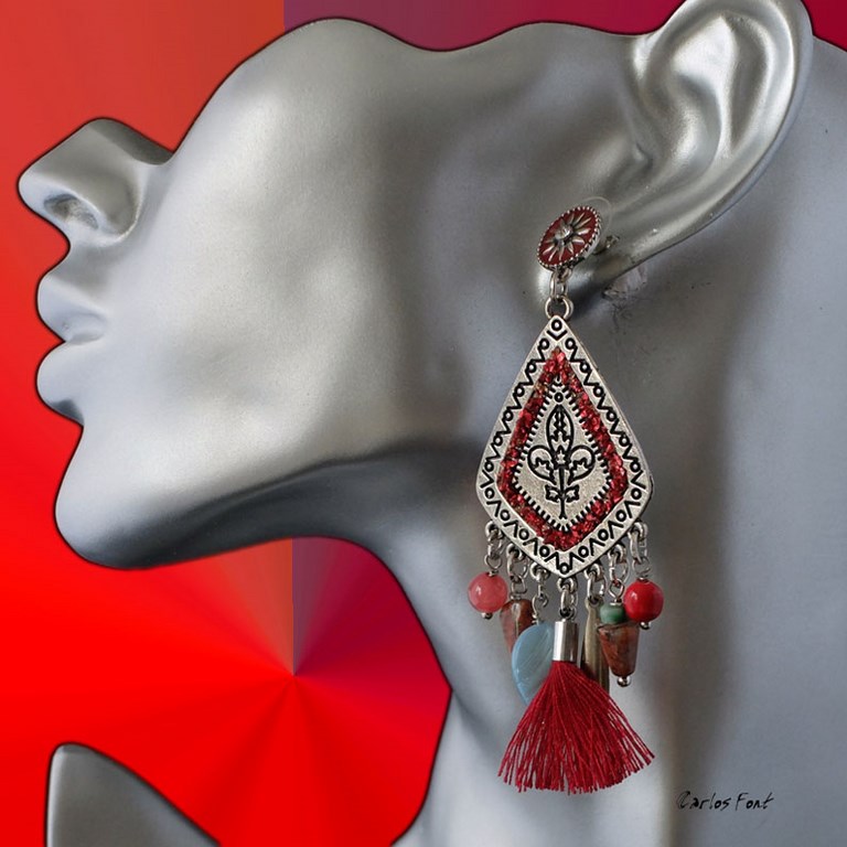 Boucles d'oreilles fantaisie