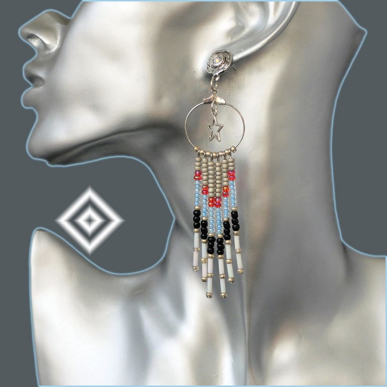 boucles d'oreilles  ethnique
