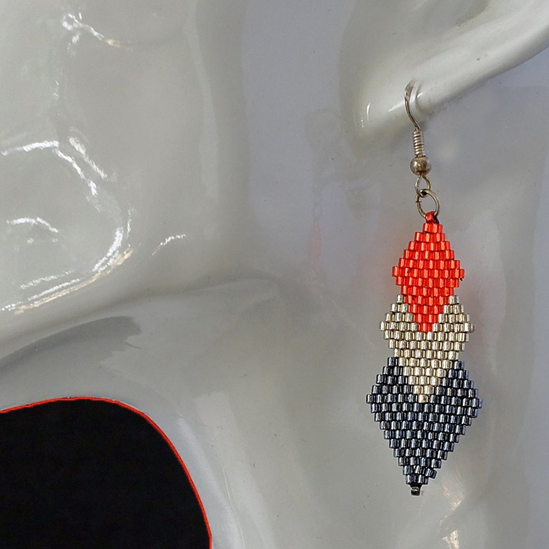 Boucles d'oreilles losange