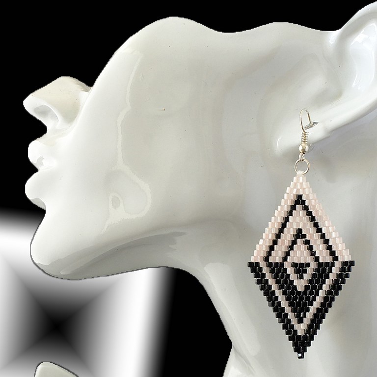 Boucles d'oreilles losange