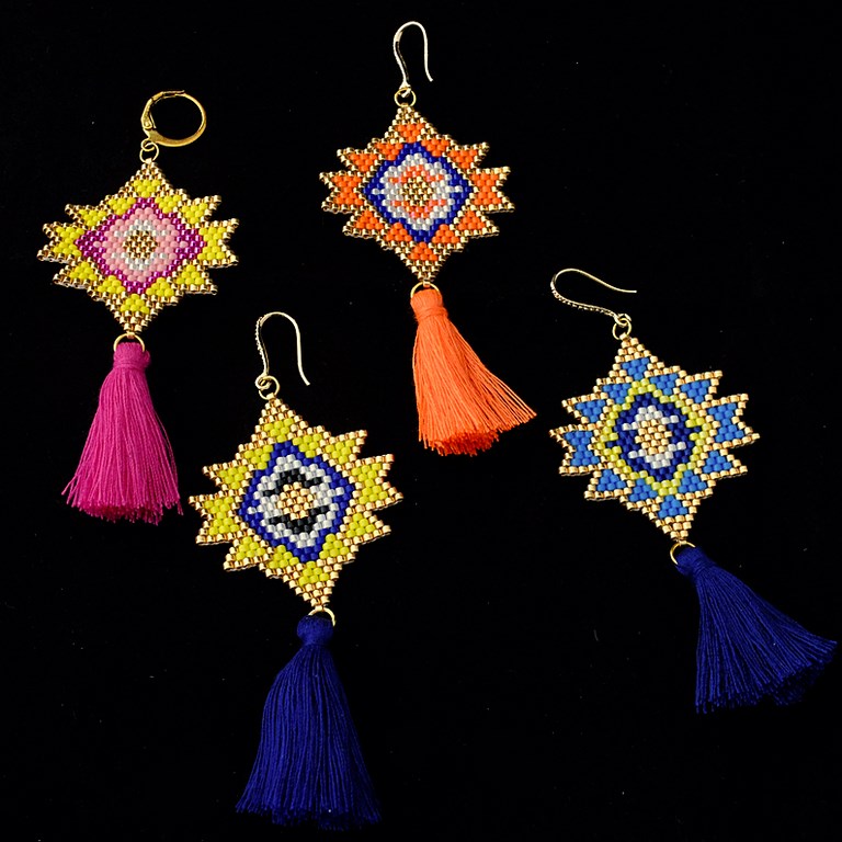 Boucles d'oreilles perles